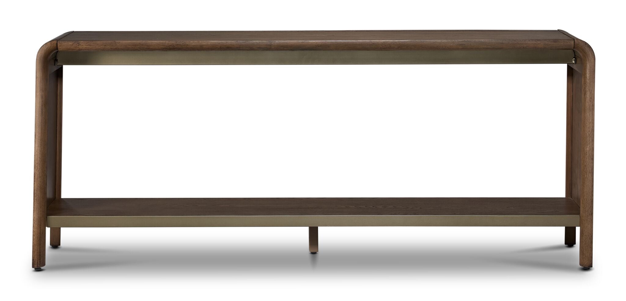 In Harmony - Elure 72" Waterfall Console Table - Latte