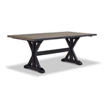 Ember Live Edge Dining Table- Espresso, Grey