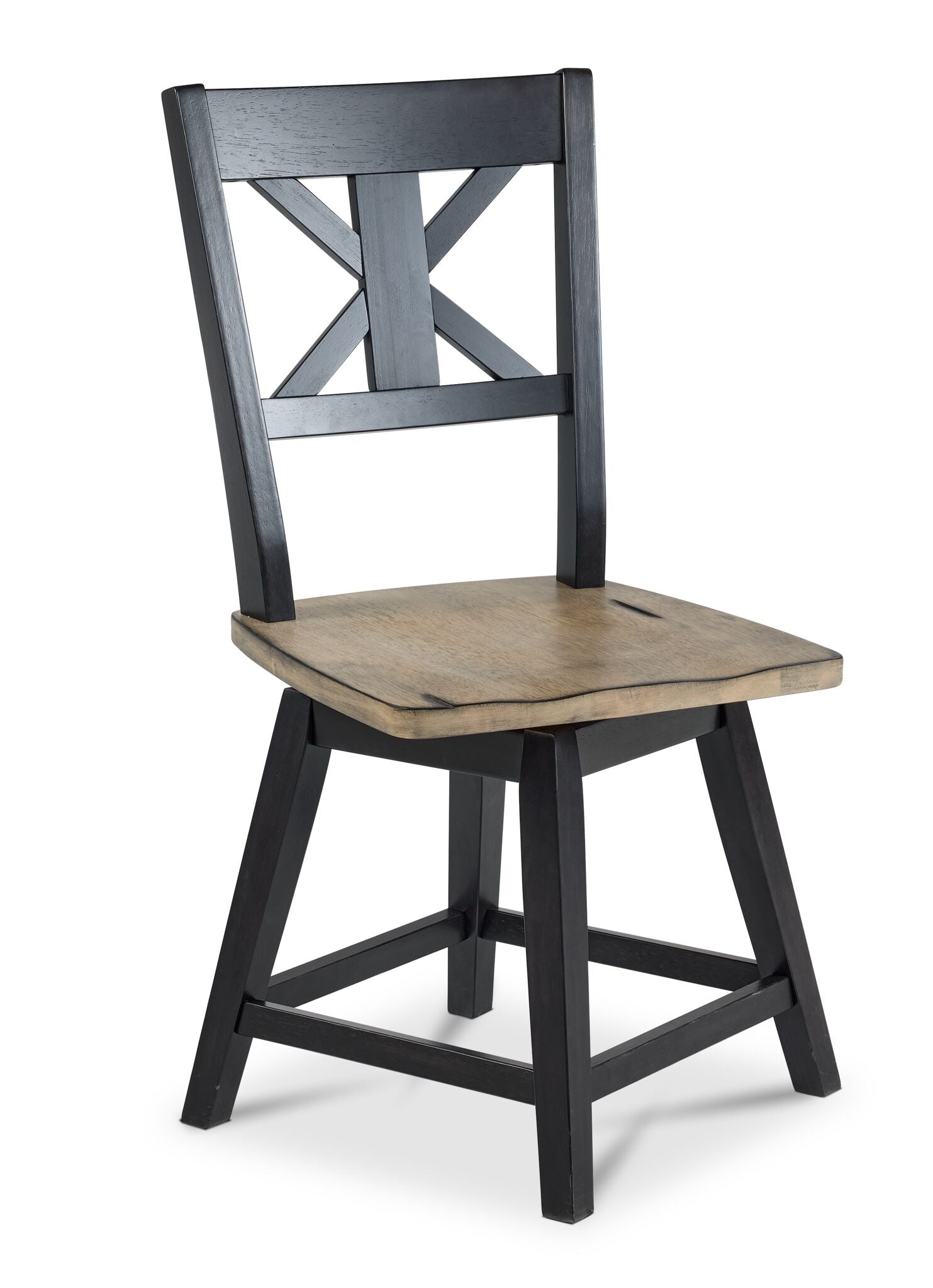 Ember Dining Swivel Chair - Espresso, Grey