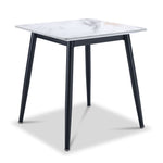Emberly 21" End Table - Black & Grey Sintered Stone