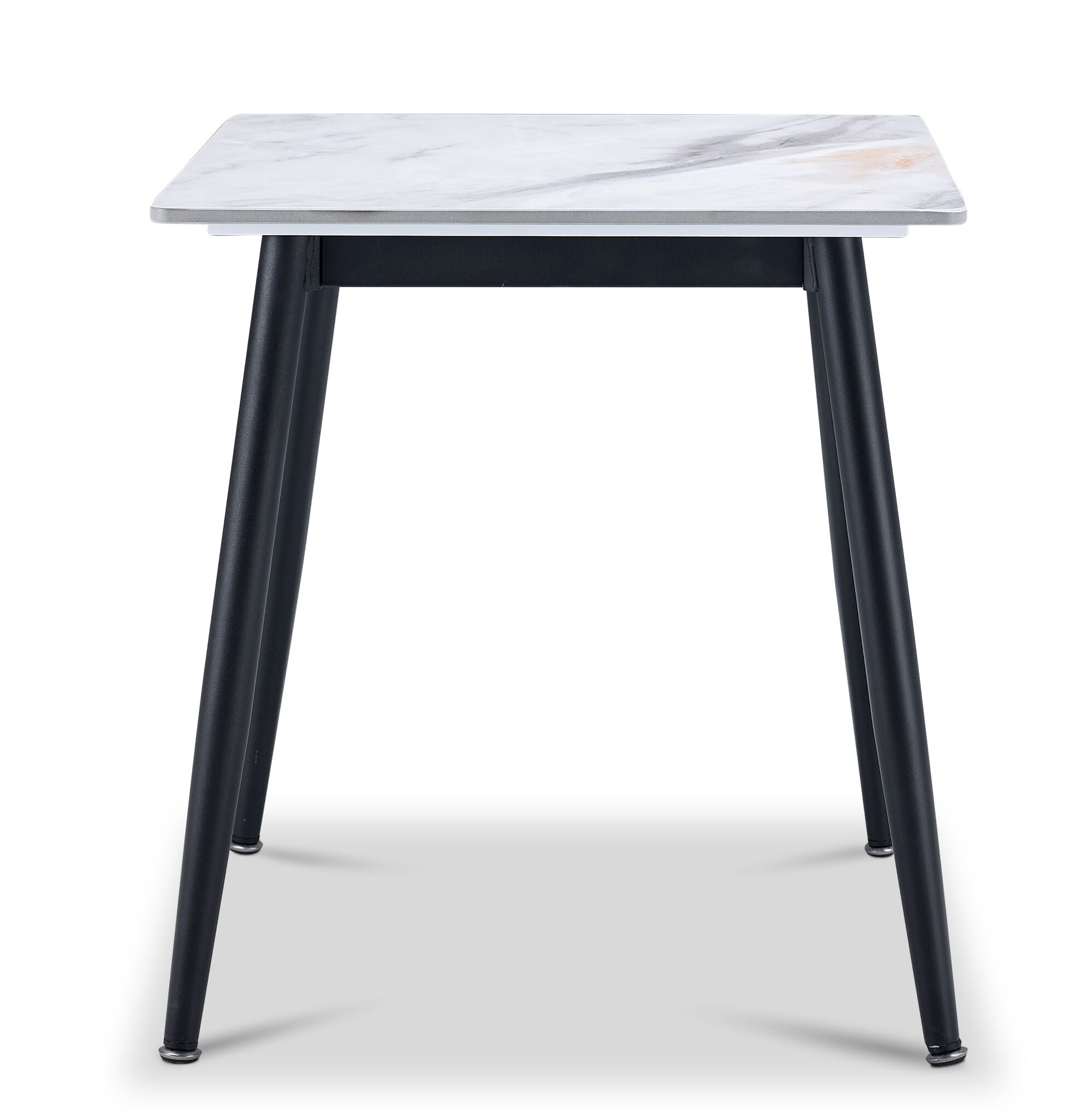 Emberly 21" End Table - Black & Grey Sintered Stone