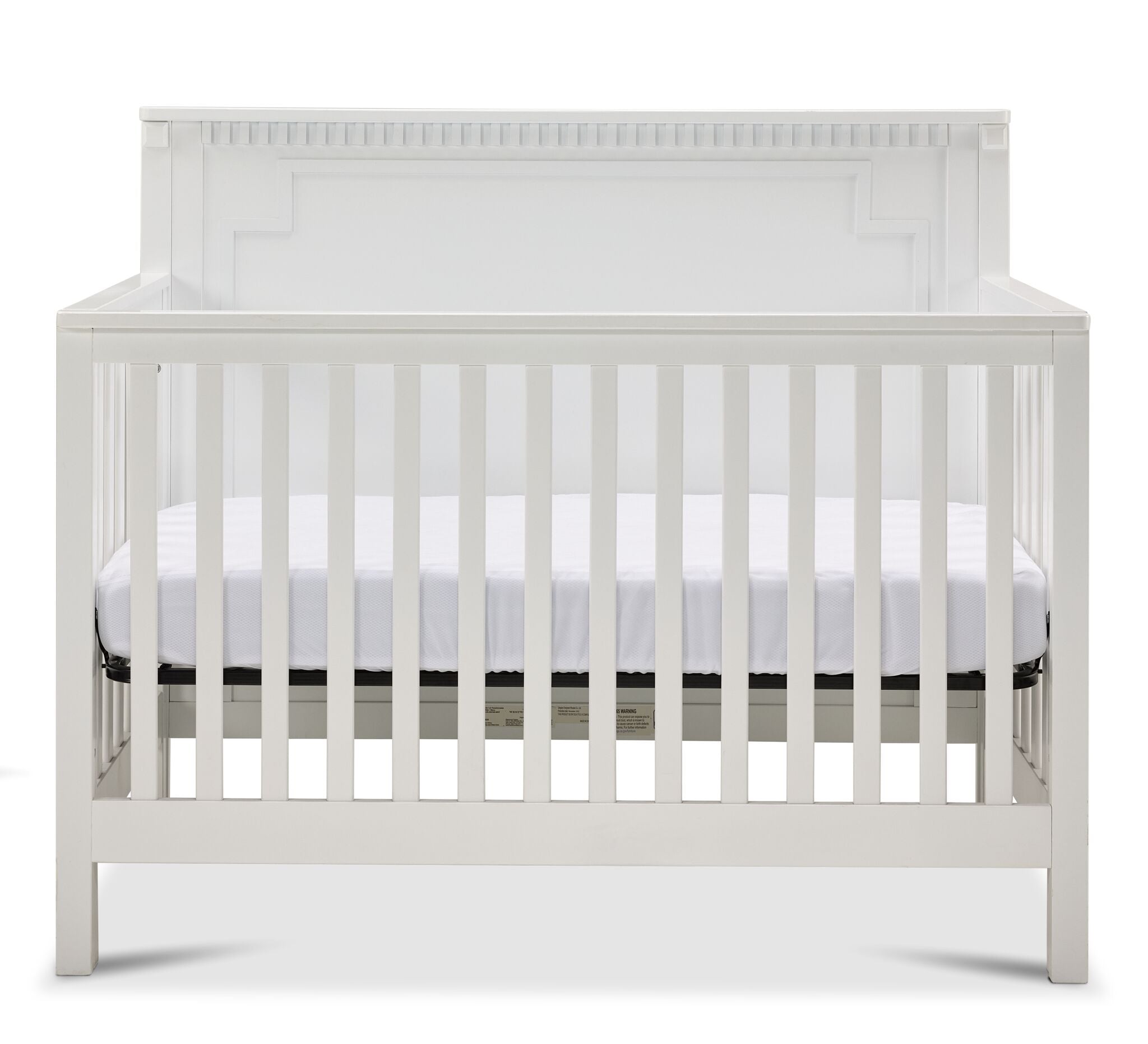 Emery Convertible Panel Crib - White