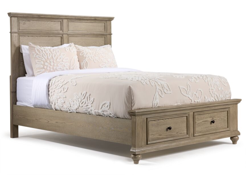 Emma 5-Piece King Storage Bedroom Package - Oak