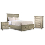 Emma 5-Piece King Storage Bedroom Package - Oak