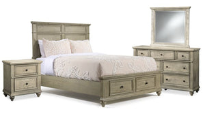 Emma Chambre à coucher avec rangement 6 mcx double – chêne