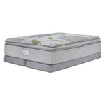 Beautyrest Max+ Valley Pillow Top Plush Queen Mattress and Low Profile Split Boxspring Set