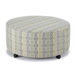 Fairmont Ottoman - Blue