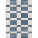 Ocean Blocks 5'3" x 7'7" Banded Rectangle Area Rug - Blue, White