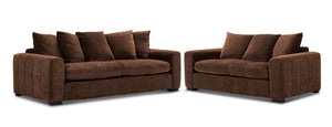Frazer Ens. Sofa et causeuse - caramel