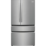 Frigidaire Gallery 36" 22 Cu. Ft. Smudge-Proof Stainless Steel Counter-Depth 4-Door French Door Refrigerator - GRMG2272CF
