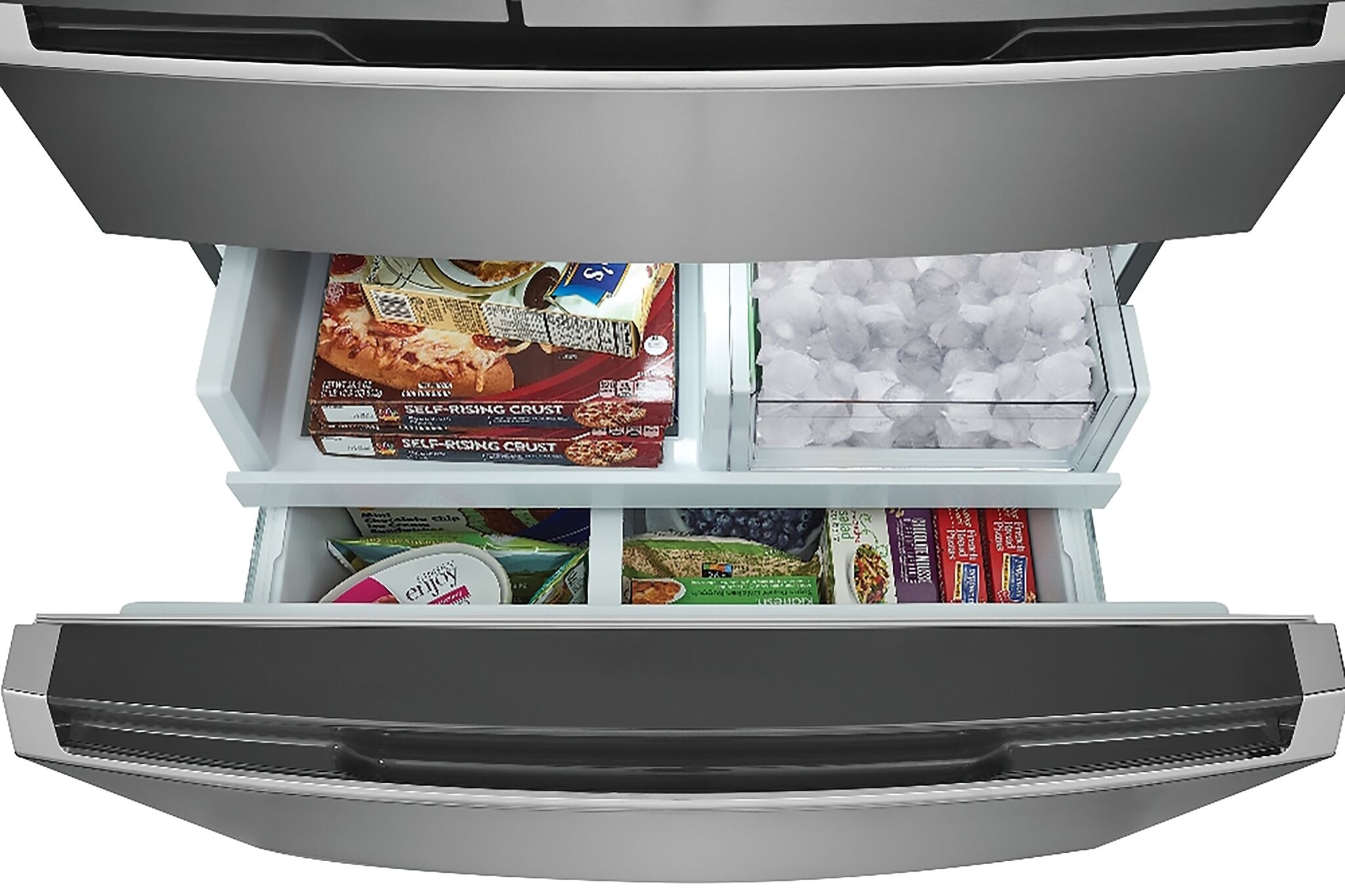 Frigidaire Gallery 36" 22 Cu. Ft. Smudge-Proof Stainless Steel Counter-Depth 4-Door French Door Refrigerator - GRMG2272CF