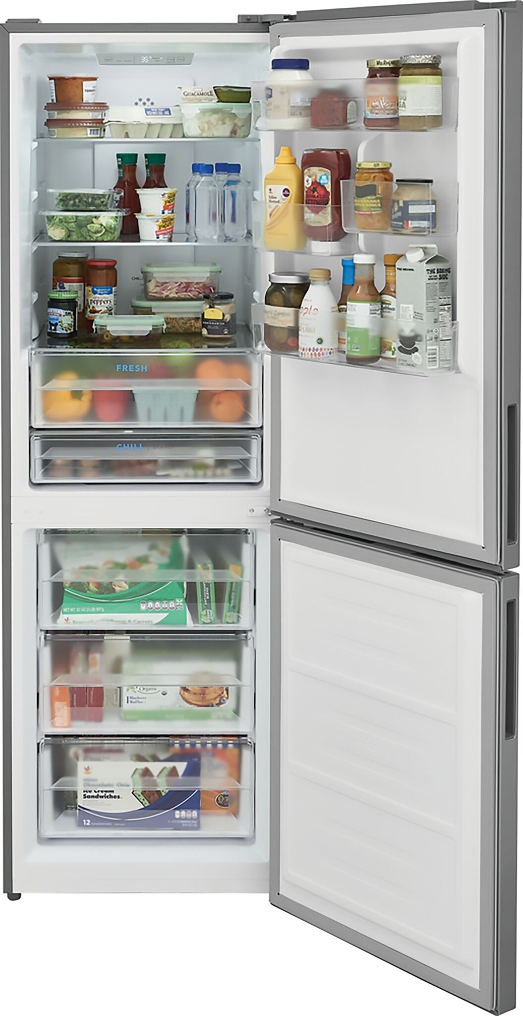 Frigidaire 23.75" 11.5 Cu. Ft. Stainless Steel Bottom-Freezer Refrigerator - FRBG1224AV