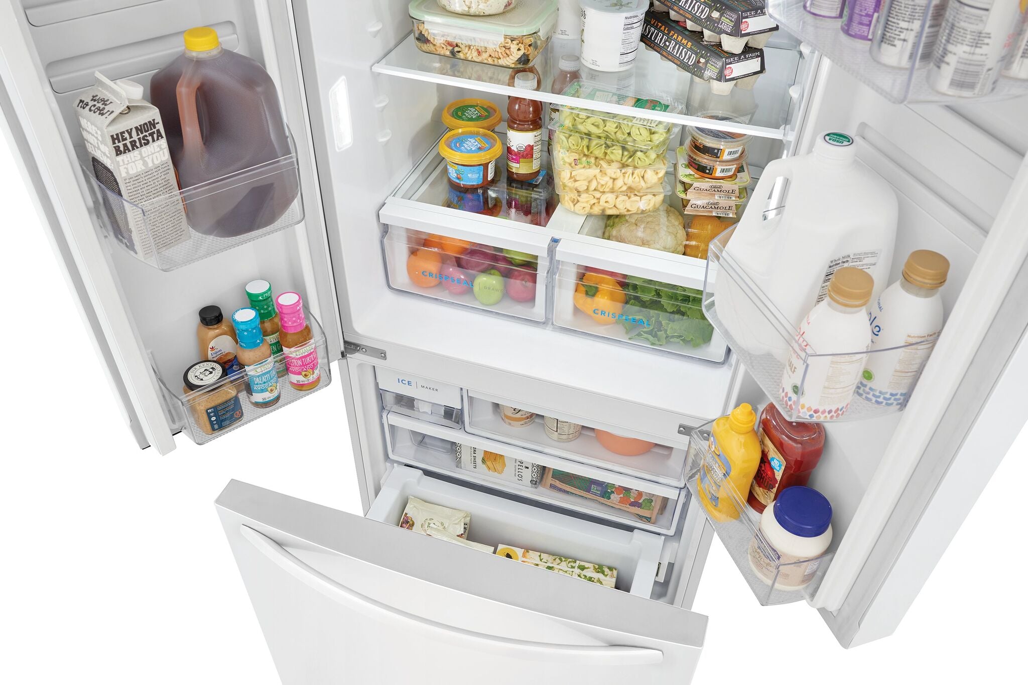 Frigidaire 31.3" (17.6 Cu. Ft.) White Counter-Depth French Door Refrigerator - FRFG1723AW