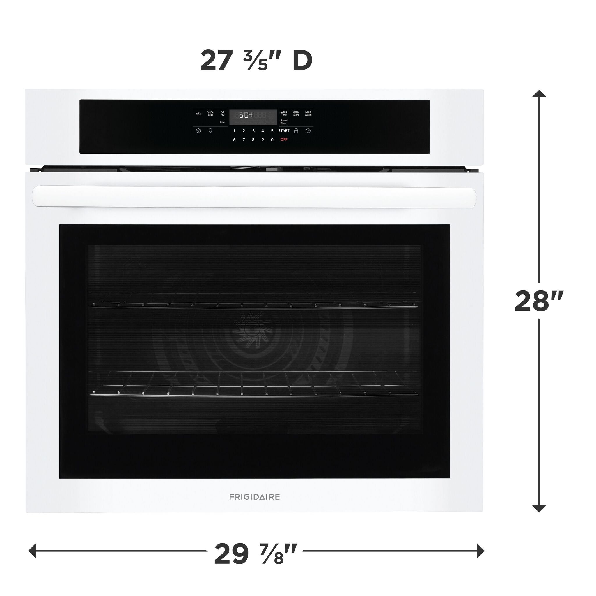 Frigidaire White 30" Single Wall Oven (5.3 Cu. Ft.) - FCWS3030AW