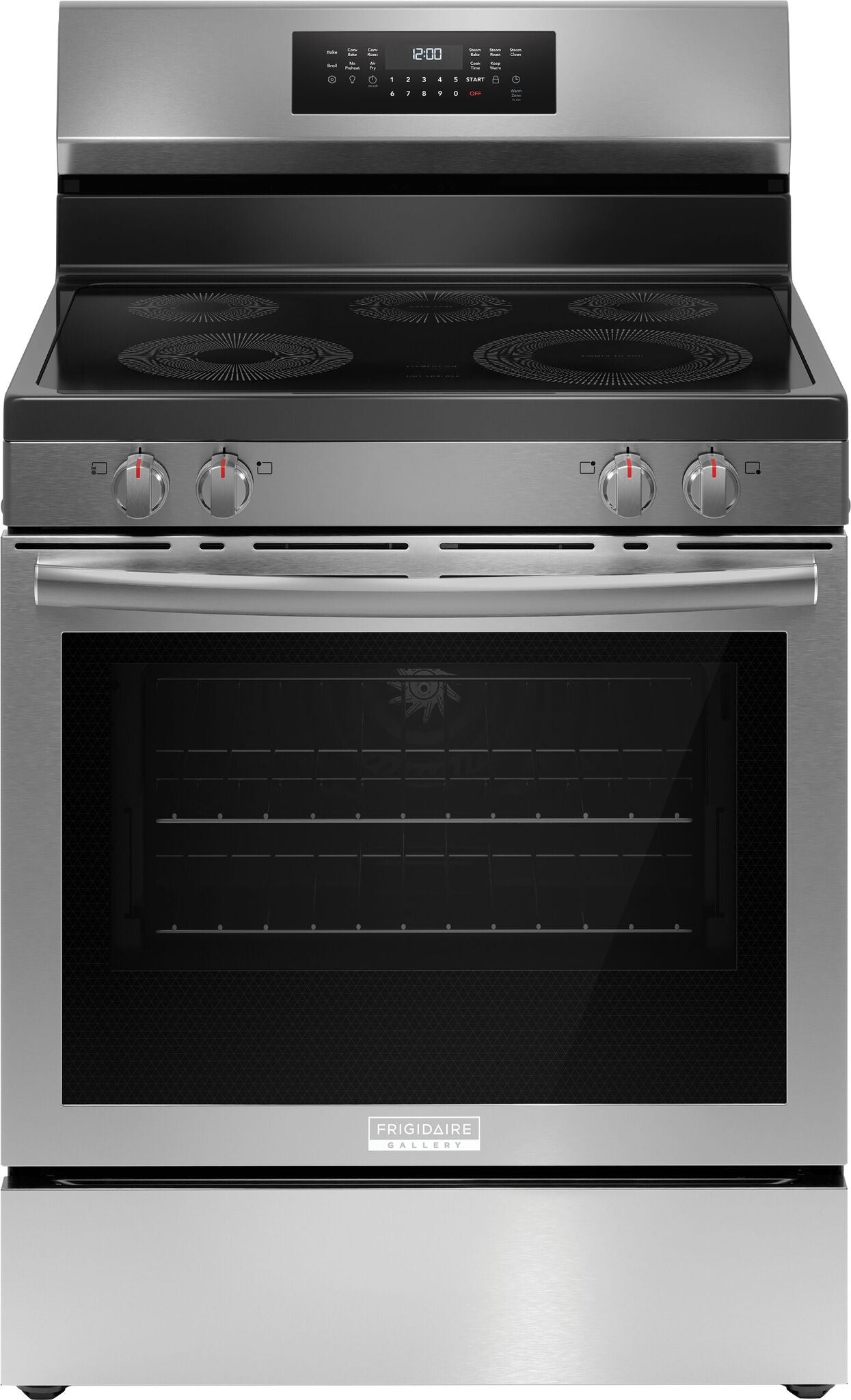 Frigidaire Gallery Smudge-Proof™ Stainless Steel 30" Rear Control Electric Range with Total Convection (5.3 Cu. Ft.) - GCREC059BF