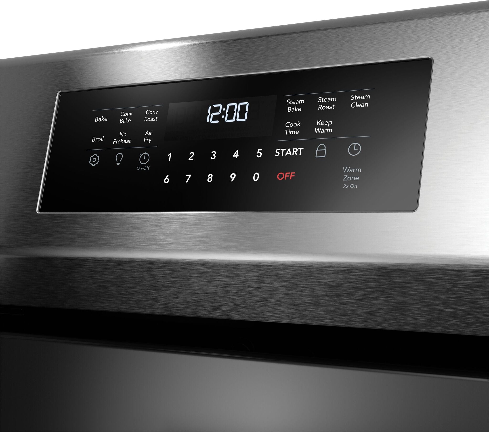 Frigidaire Gallery Smudge-Proof™ Stainless Steel 30" Rear Control Electric Range with Total Convection (5.3 Cu. Ft.) - GCREC059BF