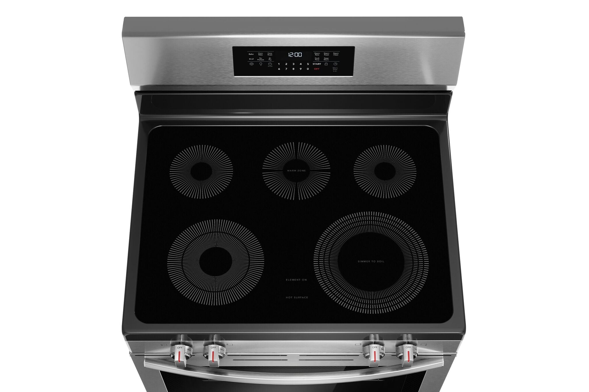 Frigidaire Gallery Smudge-Proof™ Stainless Steel 30" Rear Control Electric Range with Total Convection (5.3 Cu. Ft.) - GCREC059BF
