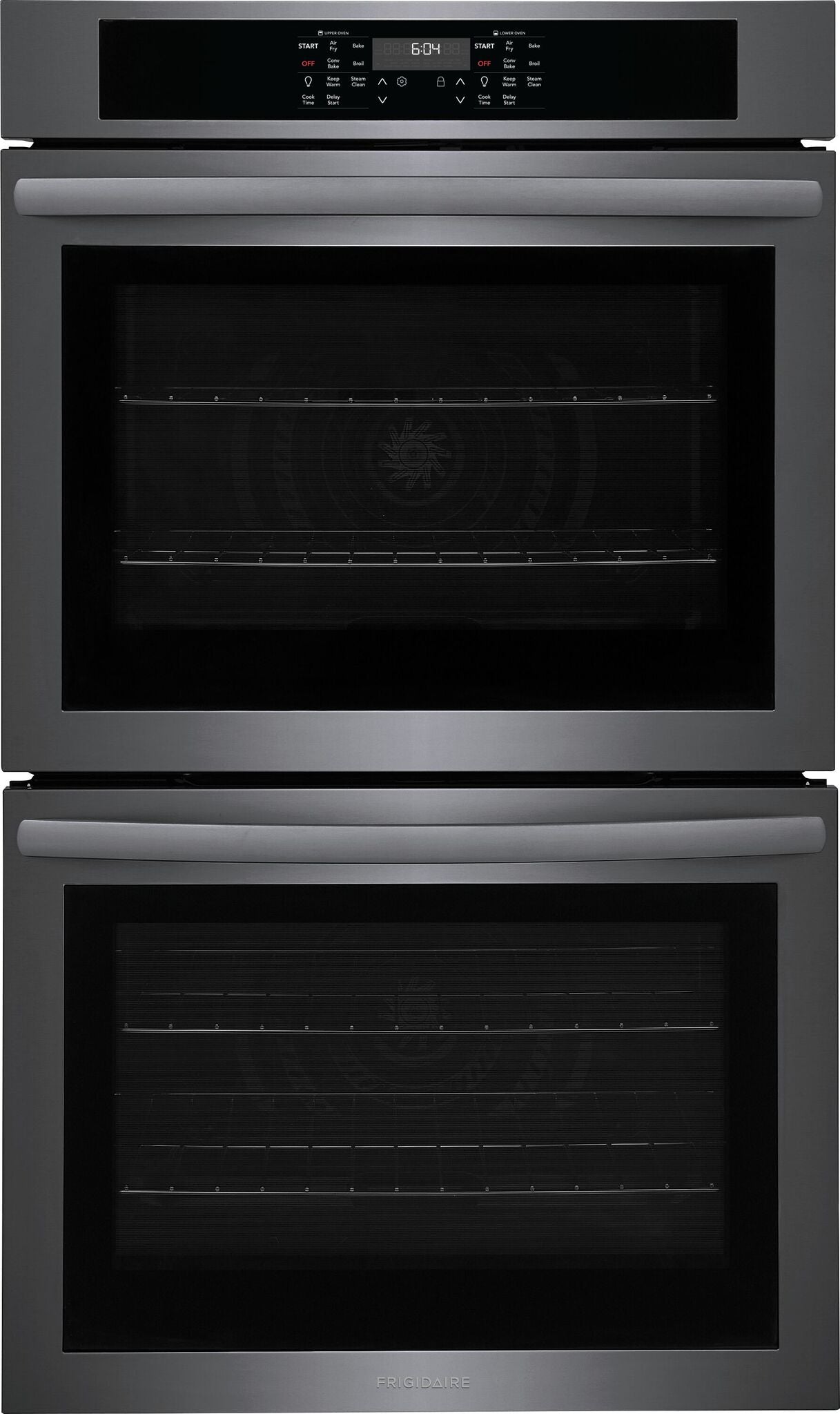 Frigidaire Black Stainless Steel 30" Double Wall Oven (10.6 Cu. Ft.) - FCWD3030AD