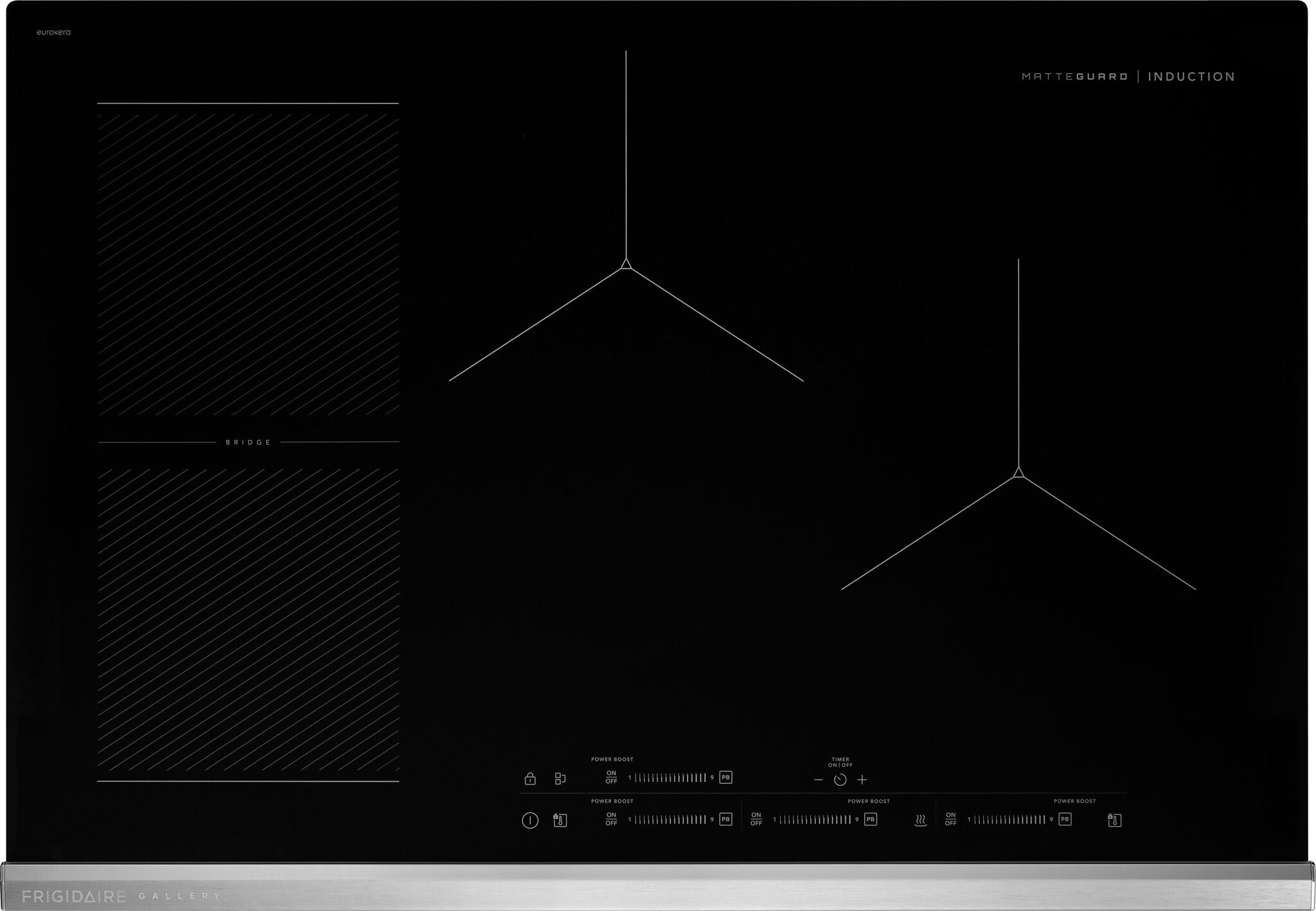 Frigidaire Gallery Stainless Steel 36" Induction Cooktop - GCCI3670BM