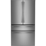 GE Profile 35.75" 28.7 Cu. Ft. Fingerprint Resistant Stainless Steel 4-door French Door Refrigerator - PGE29BYTFS