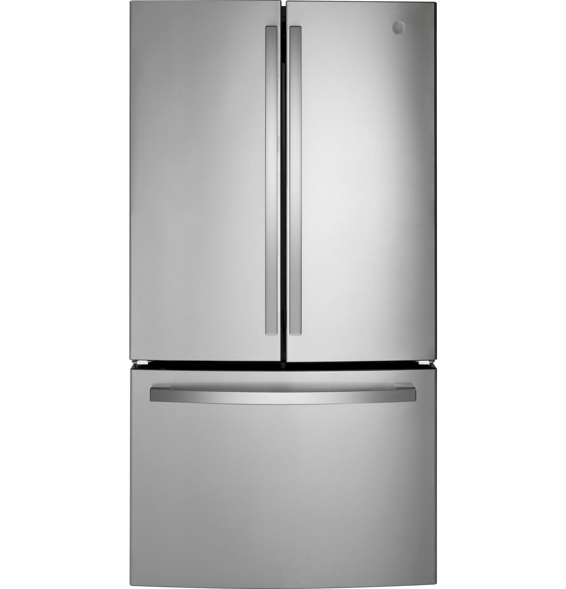 GE 35.75" 21.9 Cu. Ft. Fingerprint Resistant Stainless Steel Counter-Depth French Door Refrigerator - GWE22JYMFS