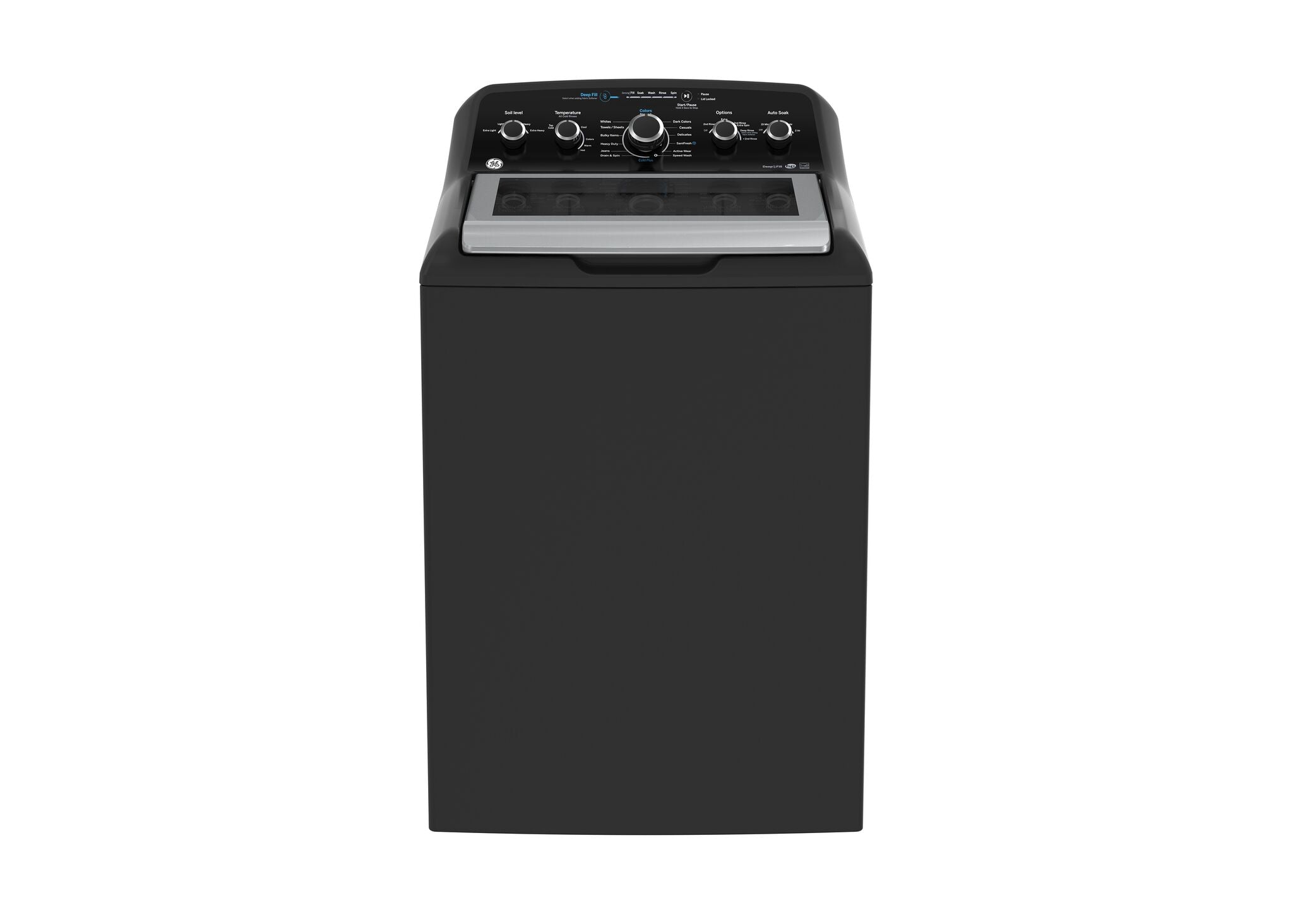 GE Diamond Grey Top Load Washer (4.9 Cu. Ft.) & Electric Dryer with SaniFresh Cycle (7.2 cu.ft.) - GTW491BMRDG/GTD49EBMRDG