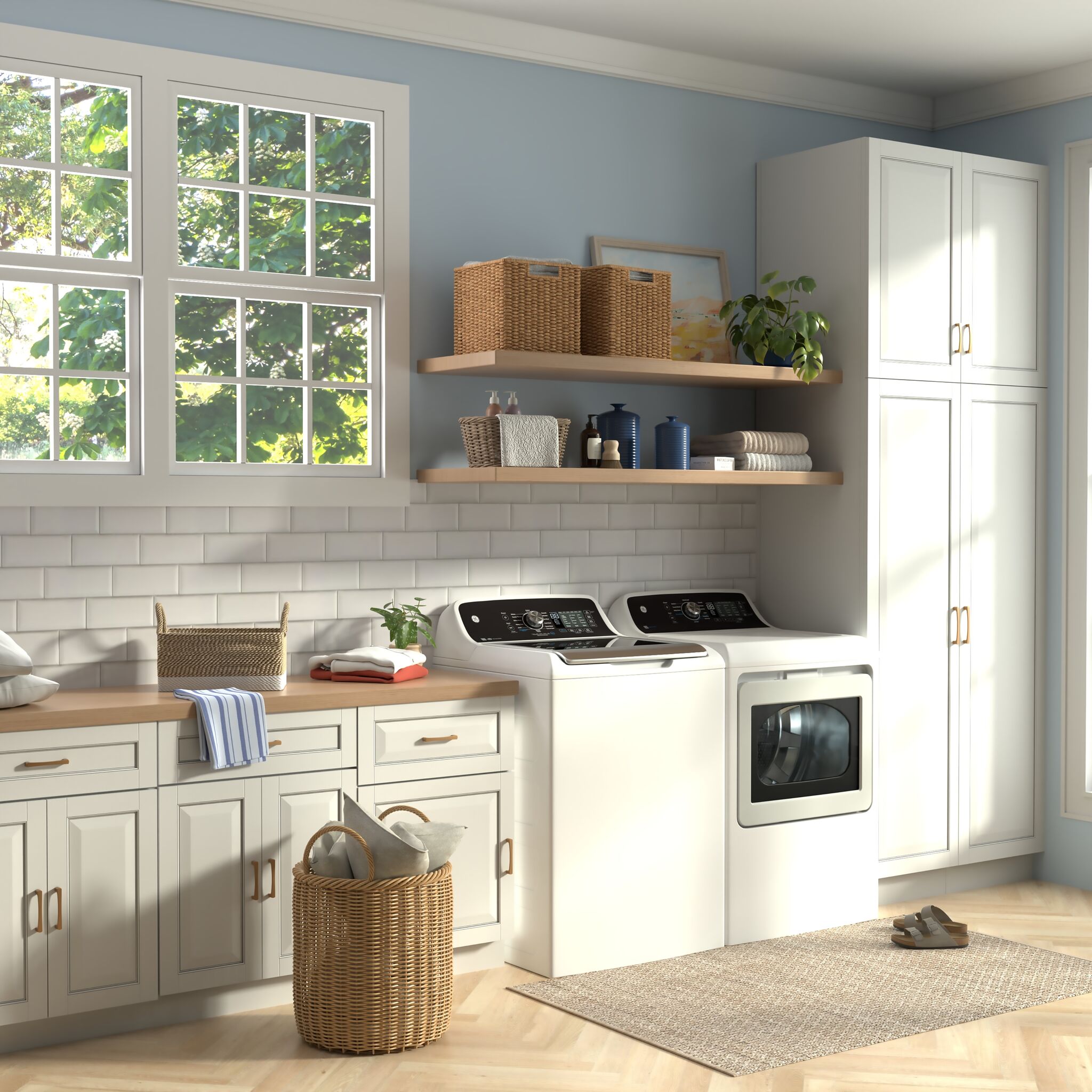 GE White Electric Dryer with SaniFresh Cycle (7.4 cu.ft.) - GTD68EBMRWS