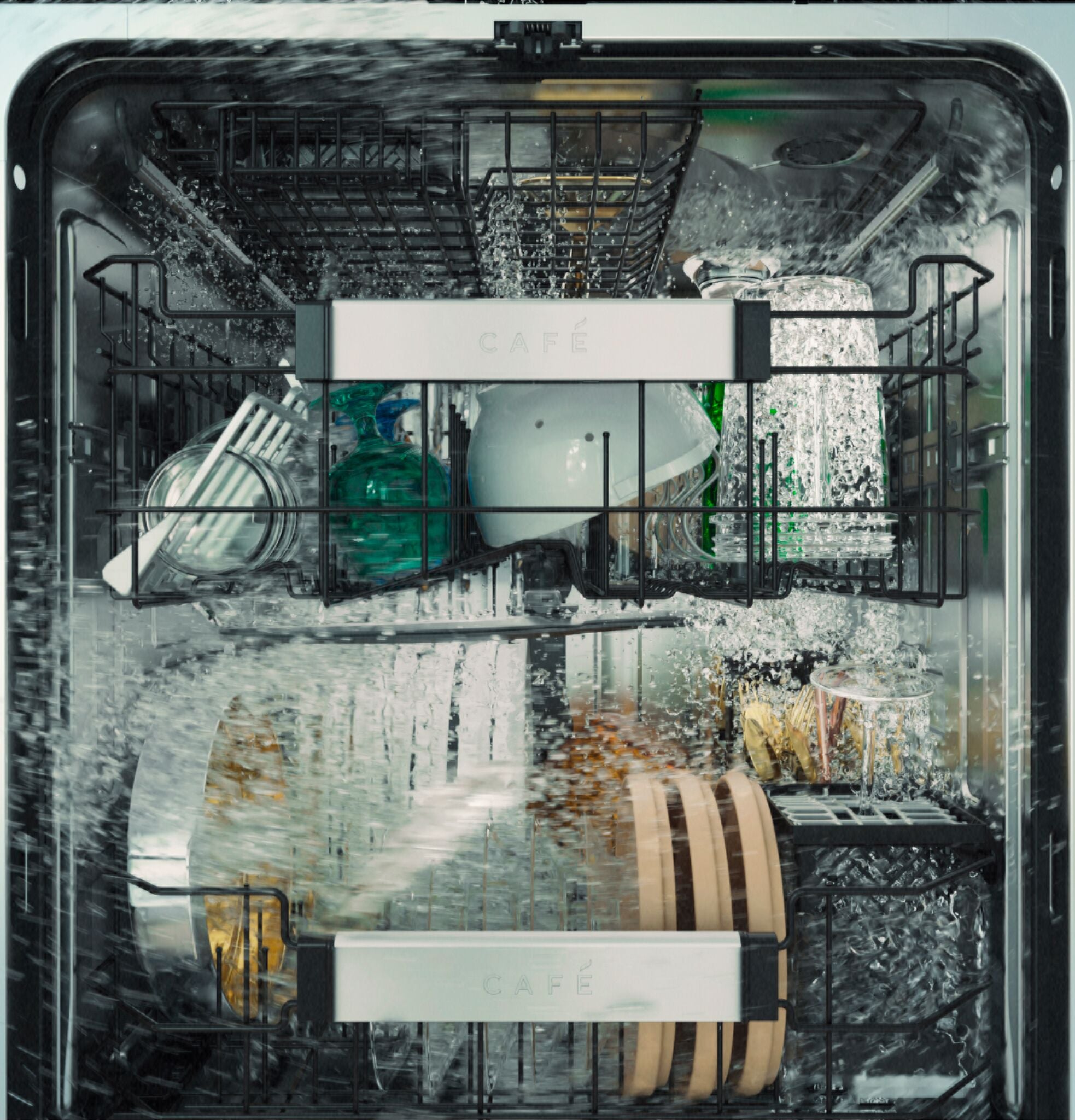 Café Stainless Steel CustomFit Dishwasher with Dual Convention Dry - CDT858P2VS1