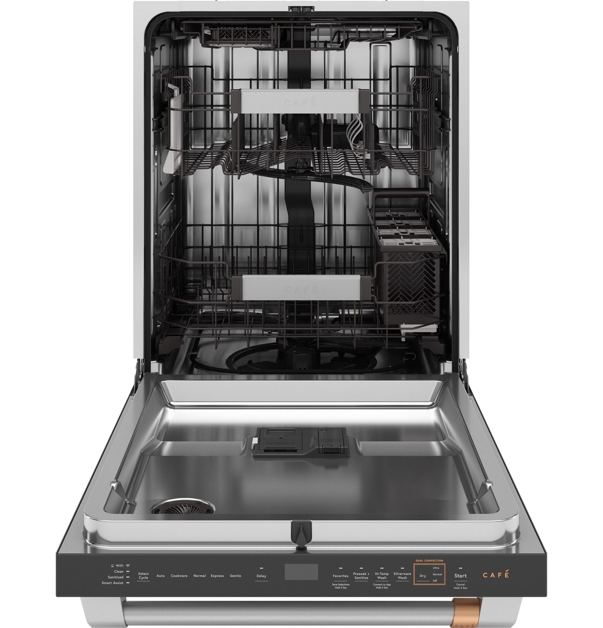 Café Matte Black CustomFit Dishwasher with Dual Convection Ultra Dry - CDT858P3VD1