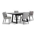 In Full Bloom - Gemini 5- Piece Extendable Dining Set - Grey