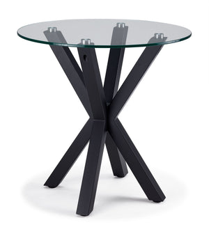Gianna Table de bout 21,5 po - verre