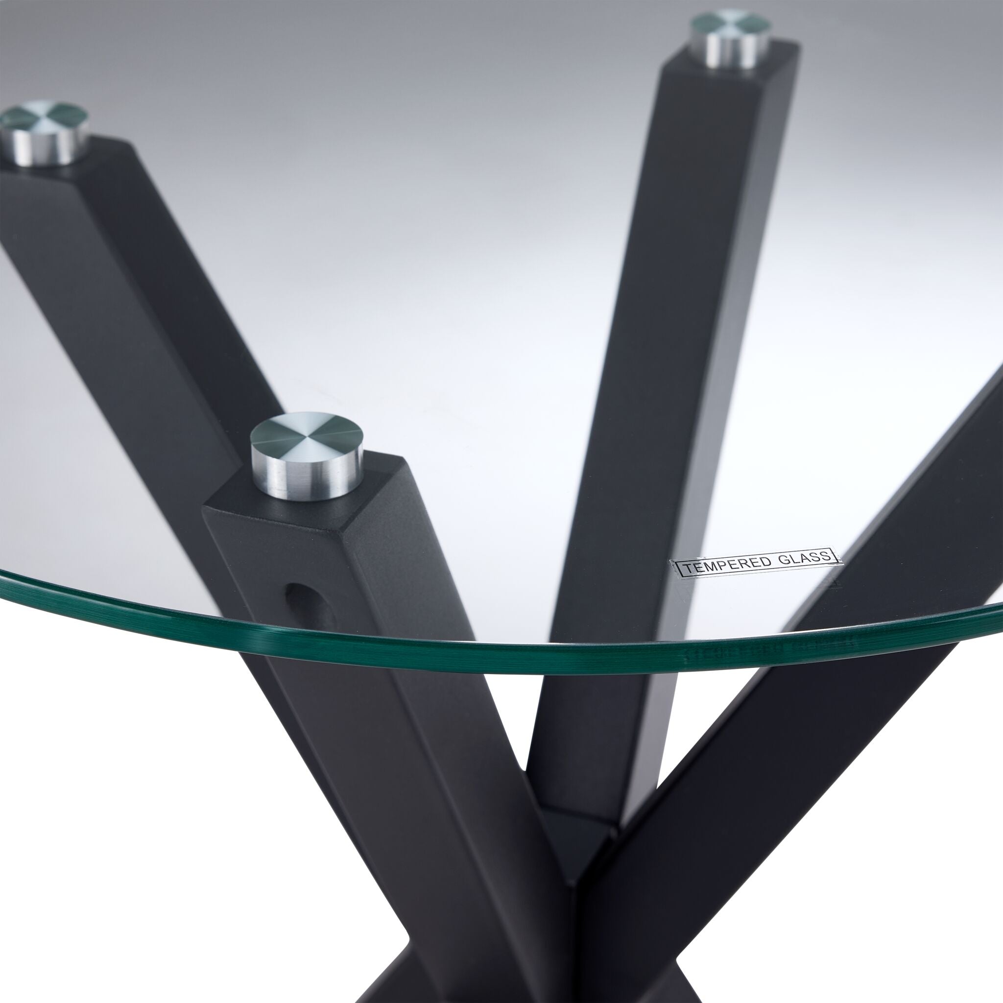 Gianna 21.5" End Table - Glass