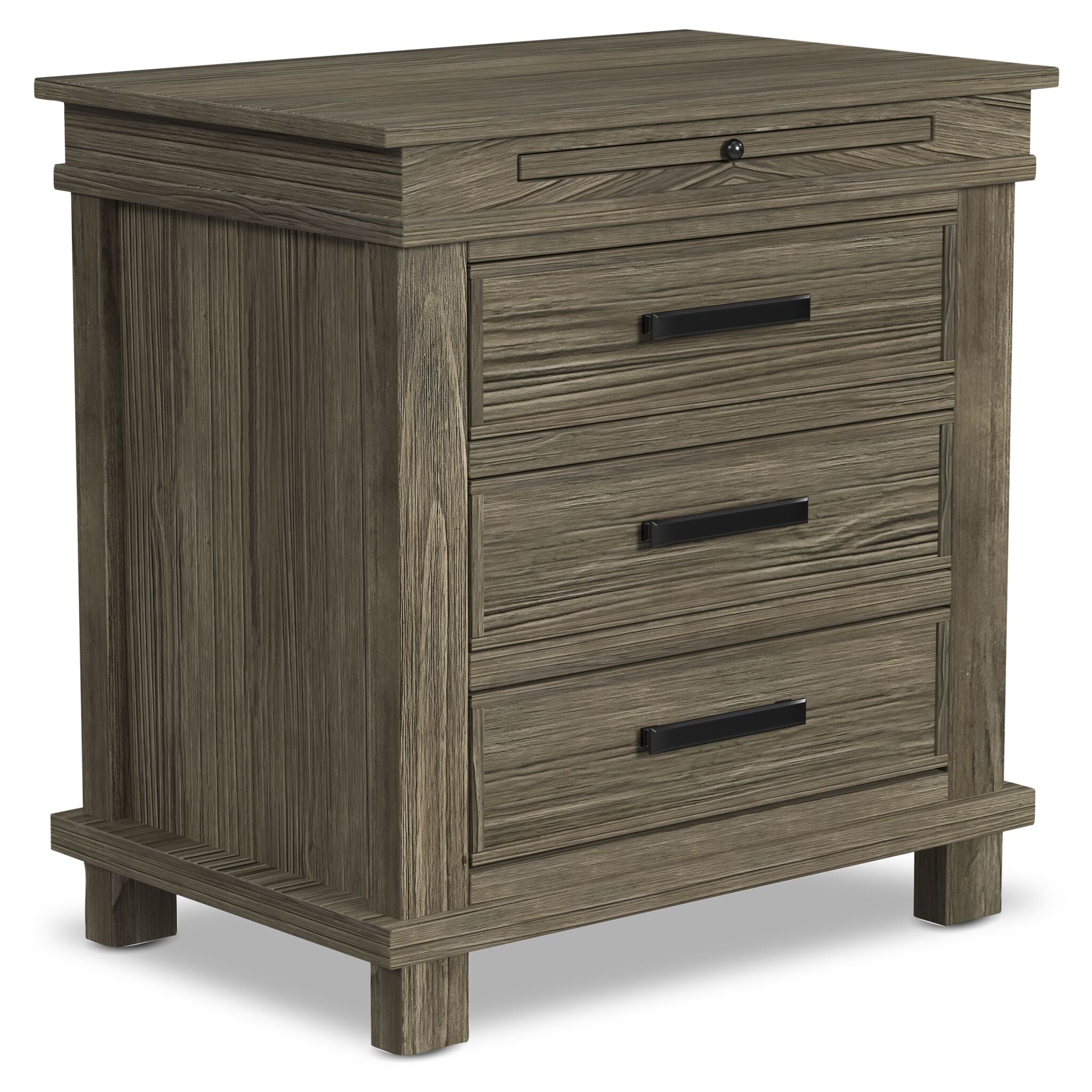 Glacier Point 6-Piece King Panel Bedroom Package - Greystone