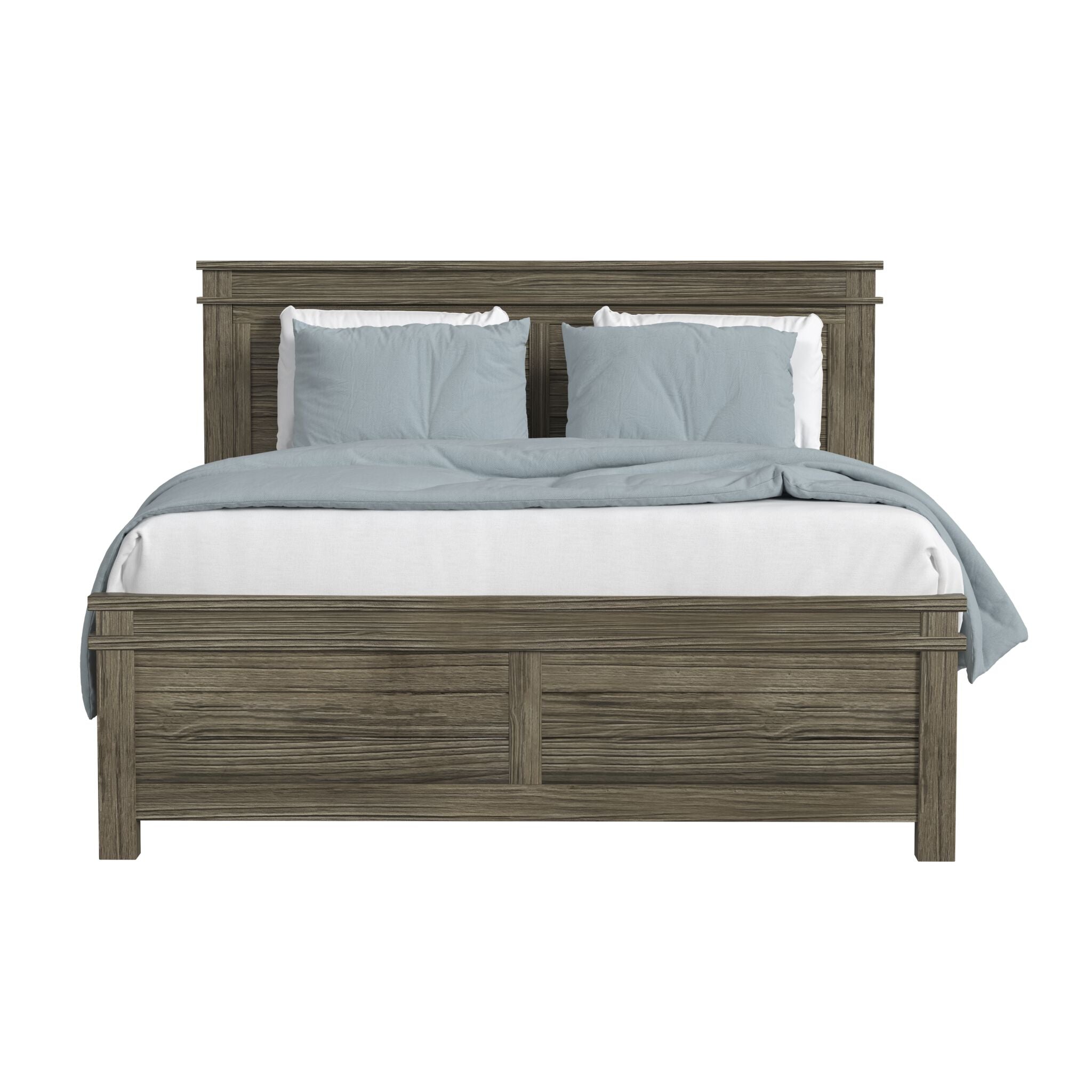 Glacier Point 3-Piece Queen Panel Bed - Greystone