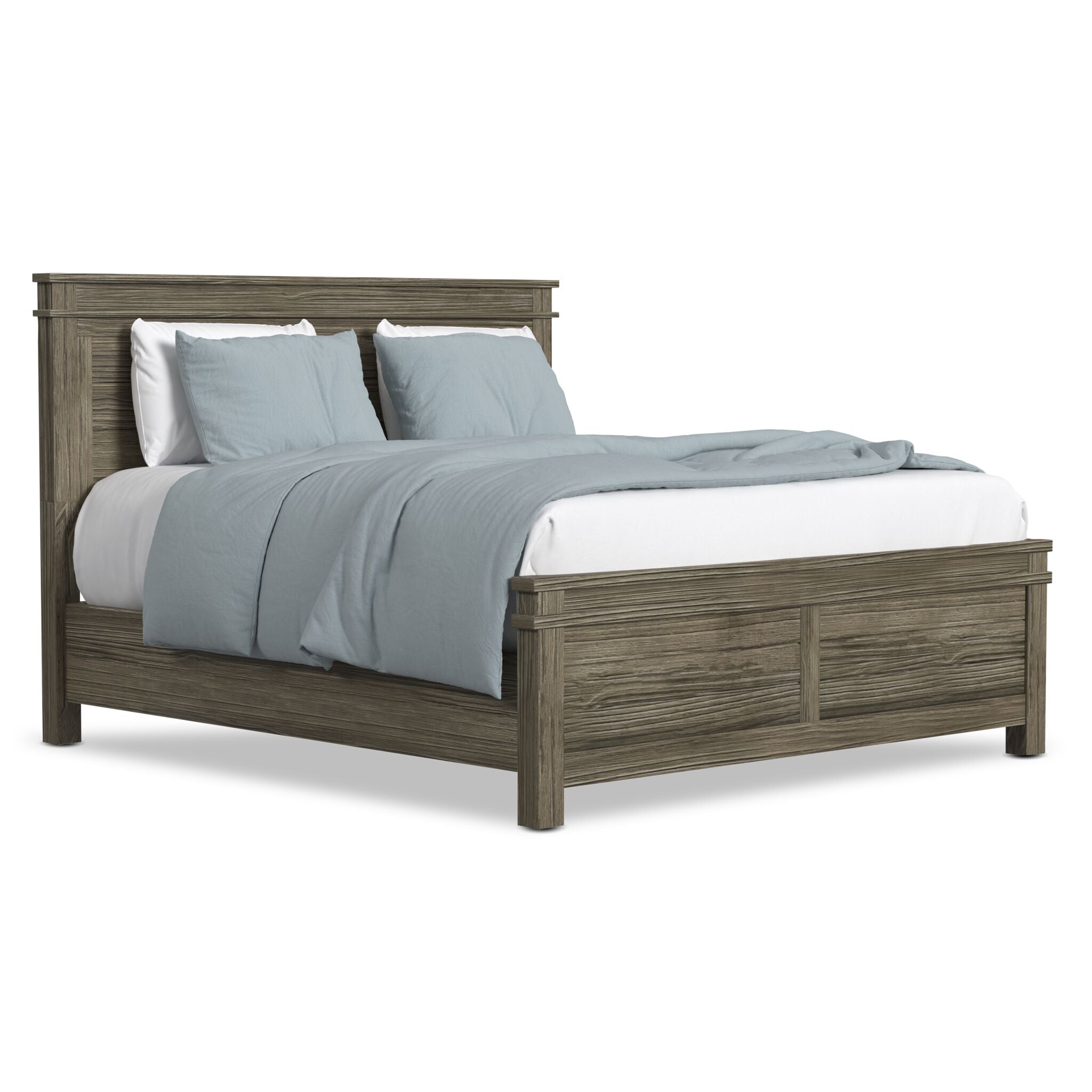 Glacier Point 6 - Piece Queen Panel Bedroom Package - Greystone