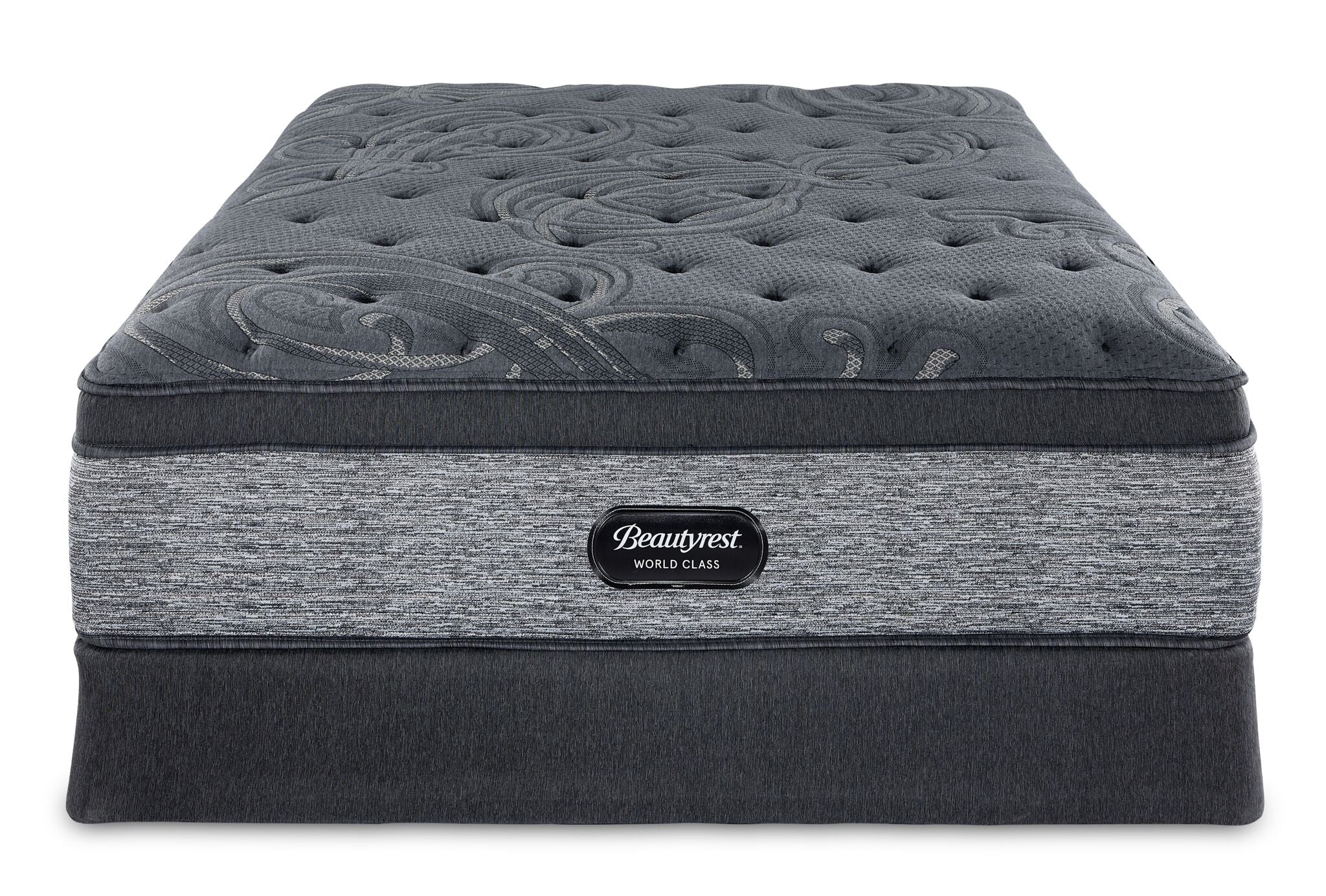 Beautyrest World Class Grandeur 2.0 Plush Full Mattress and Boxspring Set