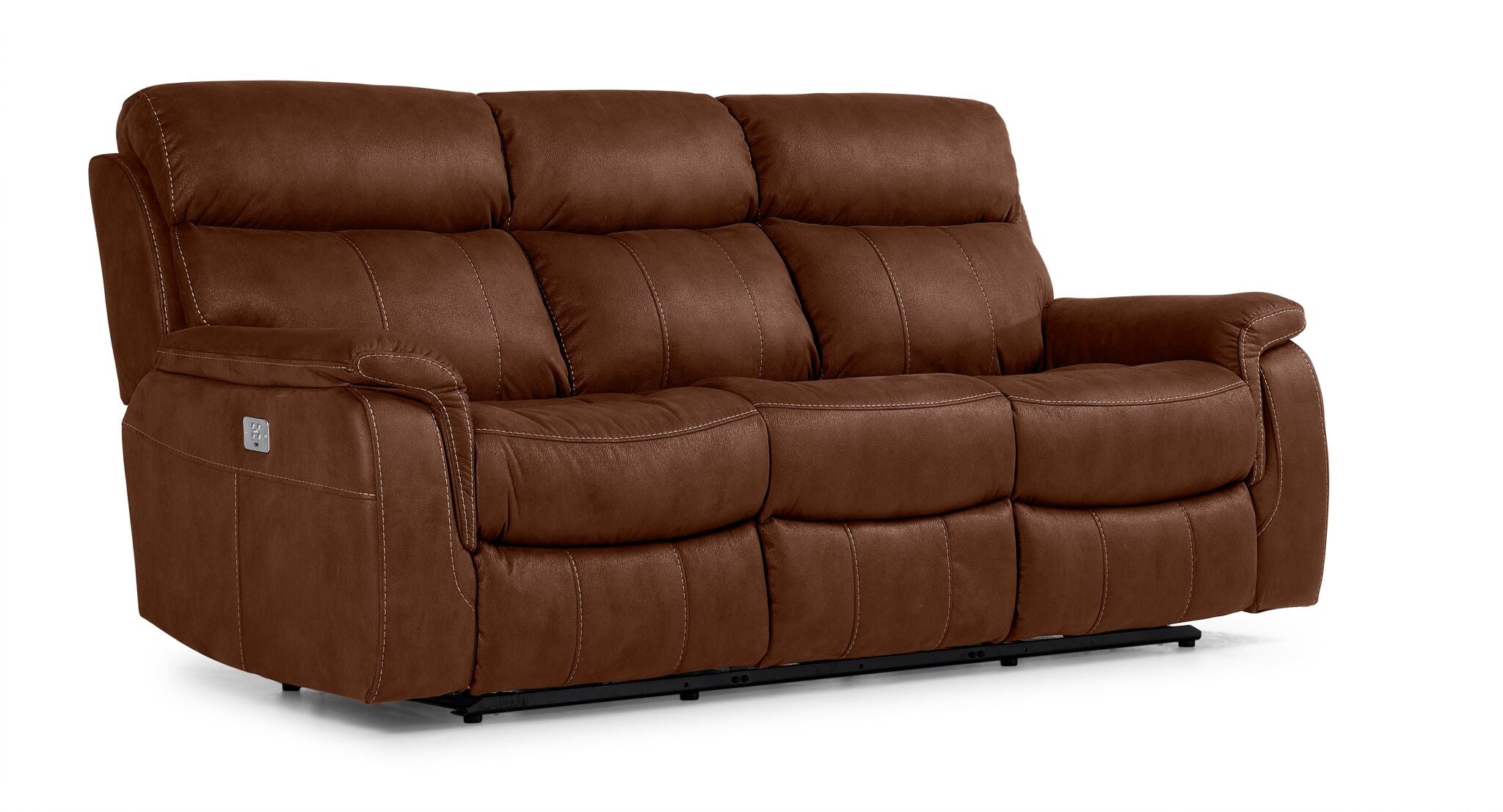 Haven Dual Power Reclining Sofa and Loveseat Set - Mocha