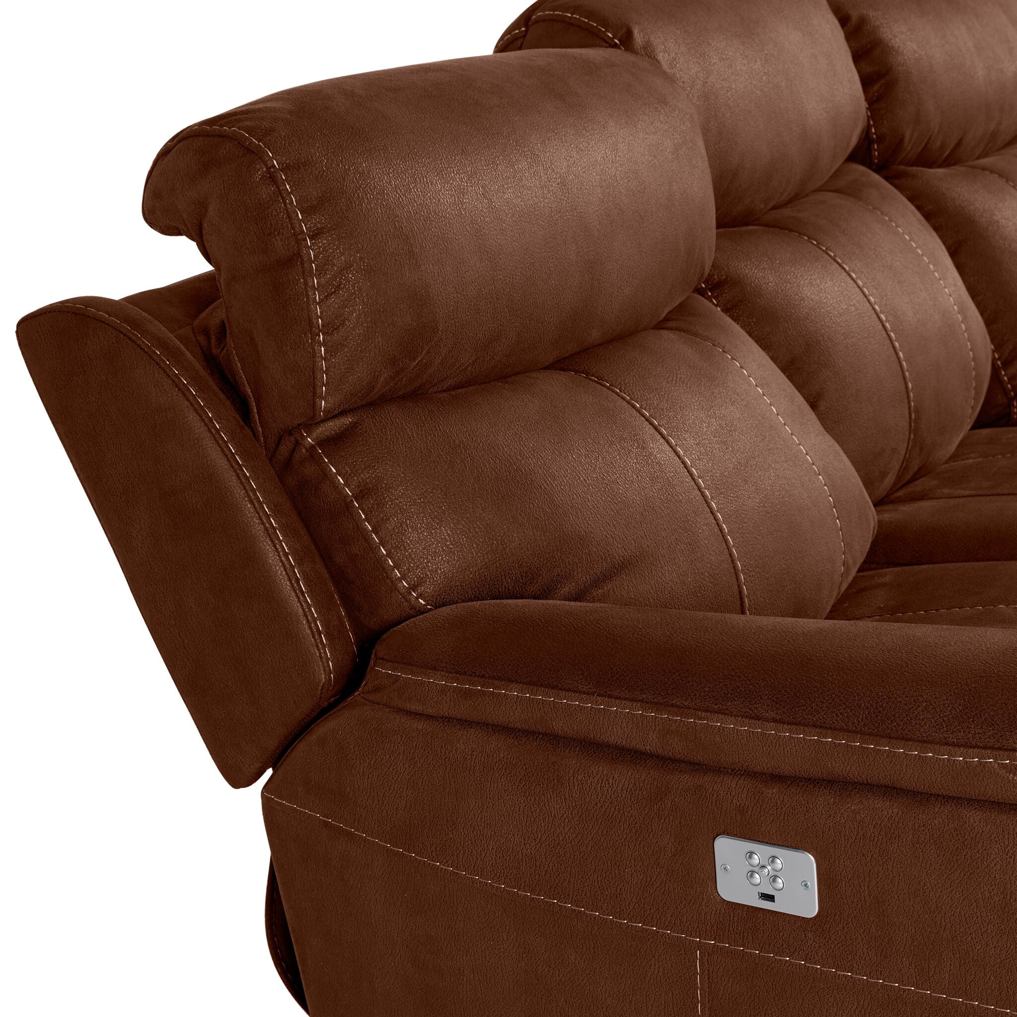 Haven Dual Power Reclining Sofa and Recliner Set - Mocha