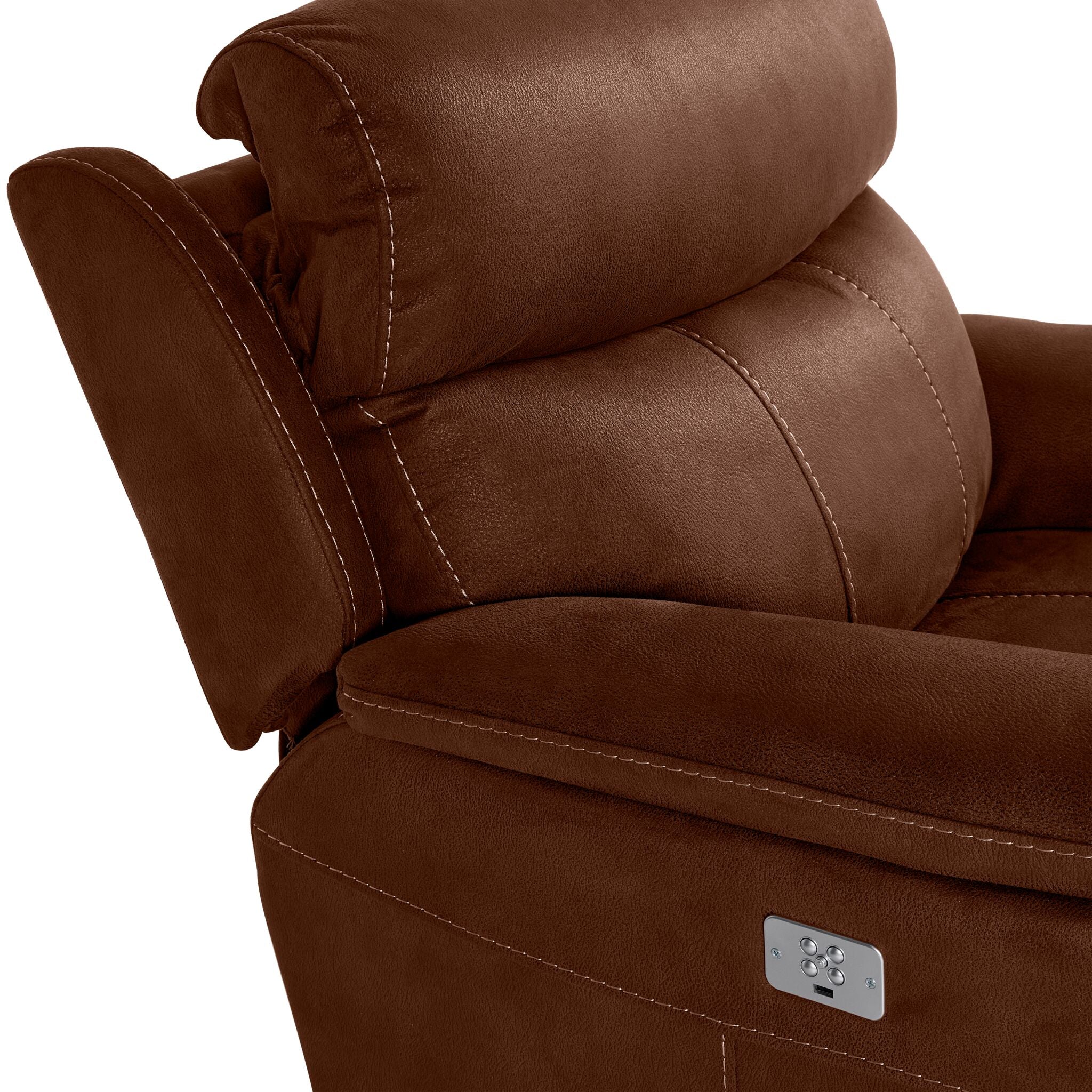 Haven Dual Power Reclining Chair - Mocha