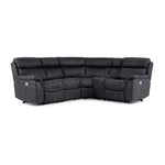 Haven 5-Piece Dual Power Reclining Sectional with Console - Grey