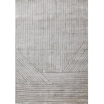 Hayden 6'7" x 9'6" Modern Lines Area Rug - Grey