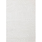 Hayden 5'3" x 7'7" Swirling Lines Area Rug - Grey