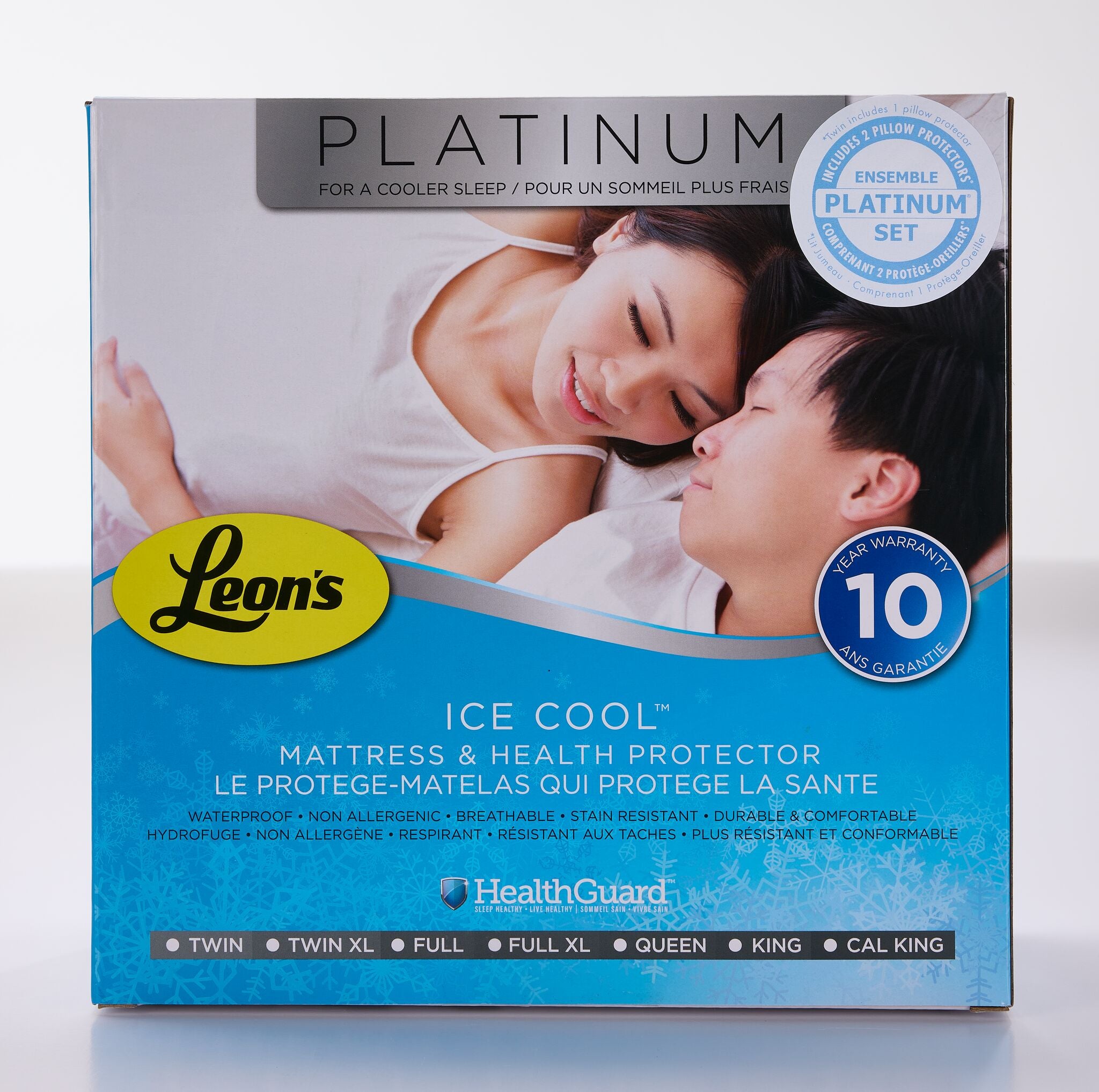 Platinum Full Health Guard & Pillow Protectors Set - Ice Cool