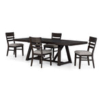 Hearst 5-Piece Extendable Trestle Dining Set - Dark Oak