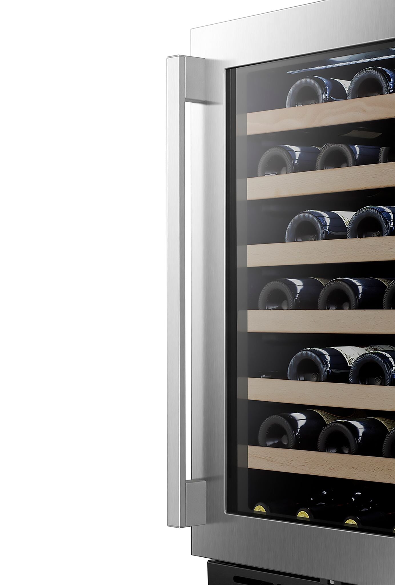 Hisense Stainless Steel Smart 54-Bottle Single Zone Wine Cooler (5.4 cu.ft) - HWS054N6SS