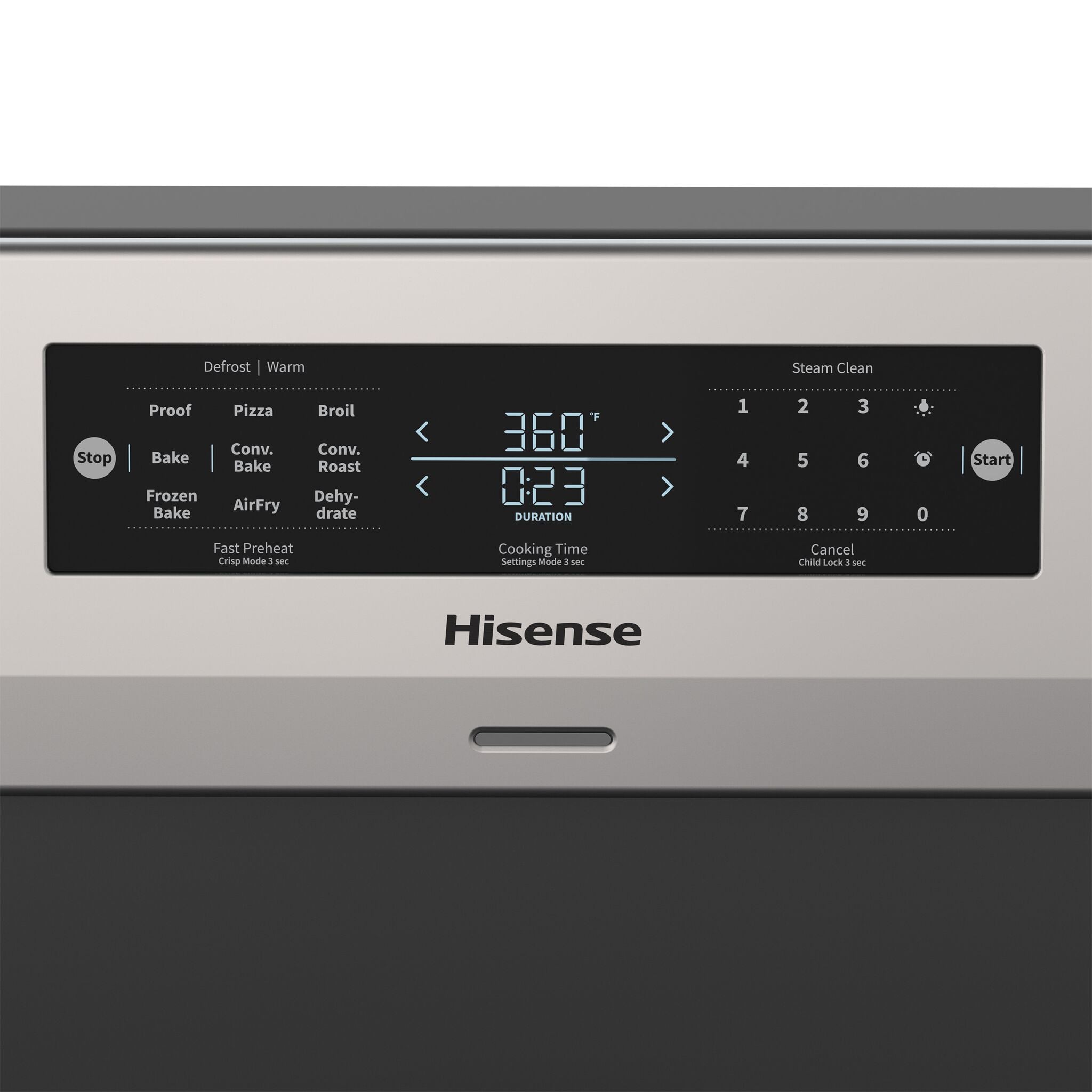 Hisense Stainless Steel Freestanding Electric True Convection Range with Air Fry (5.8 cu.ft) - HBE3502CAS