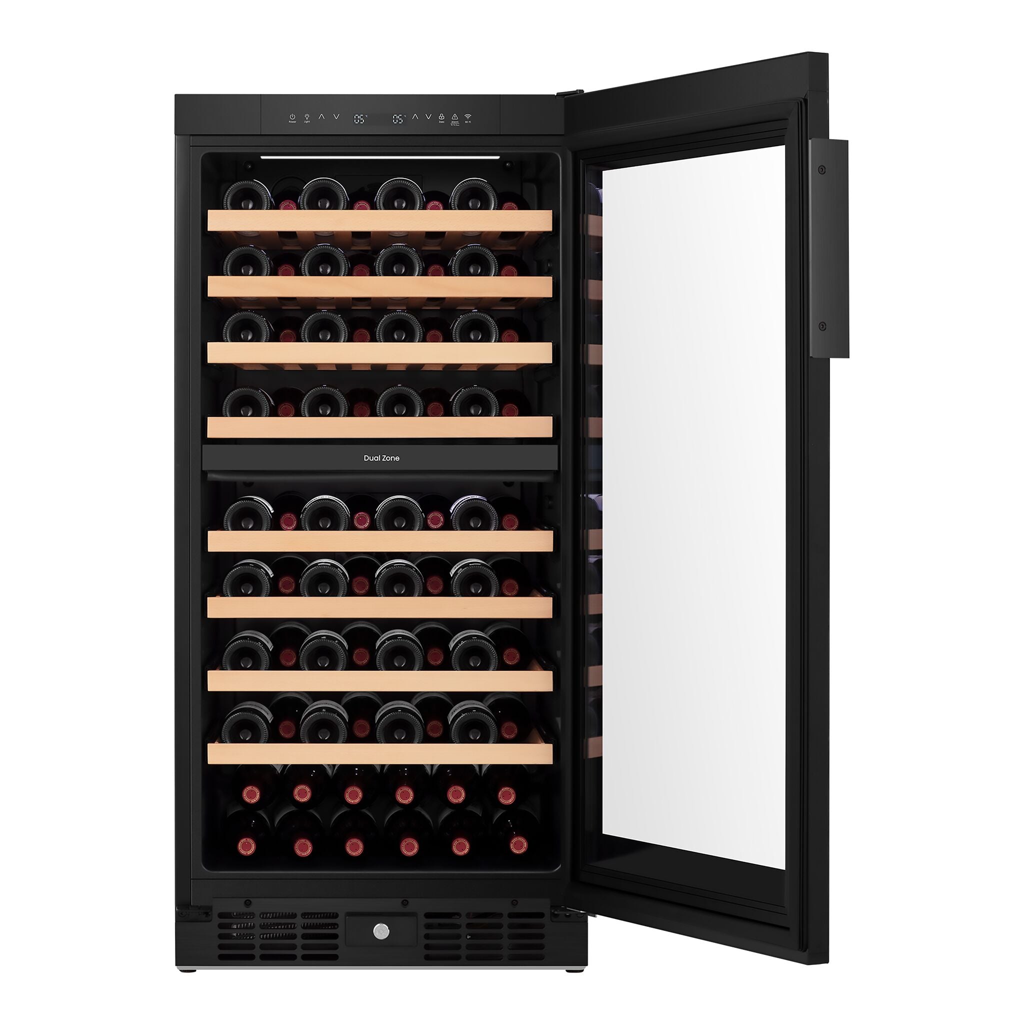 Hisense Black Smart 76-Bottle Dual Zone Wine Cooler (8.5 cu.ft.) - HWD076N3ASD