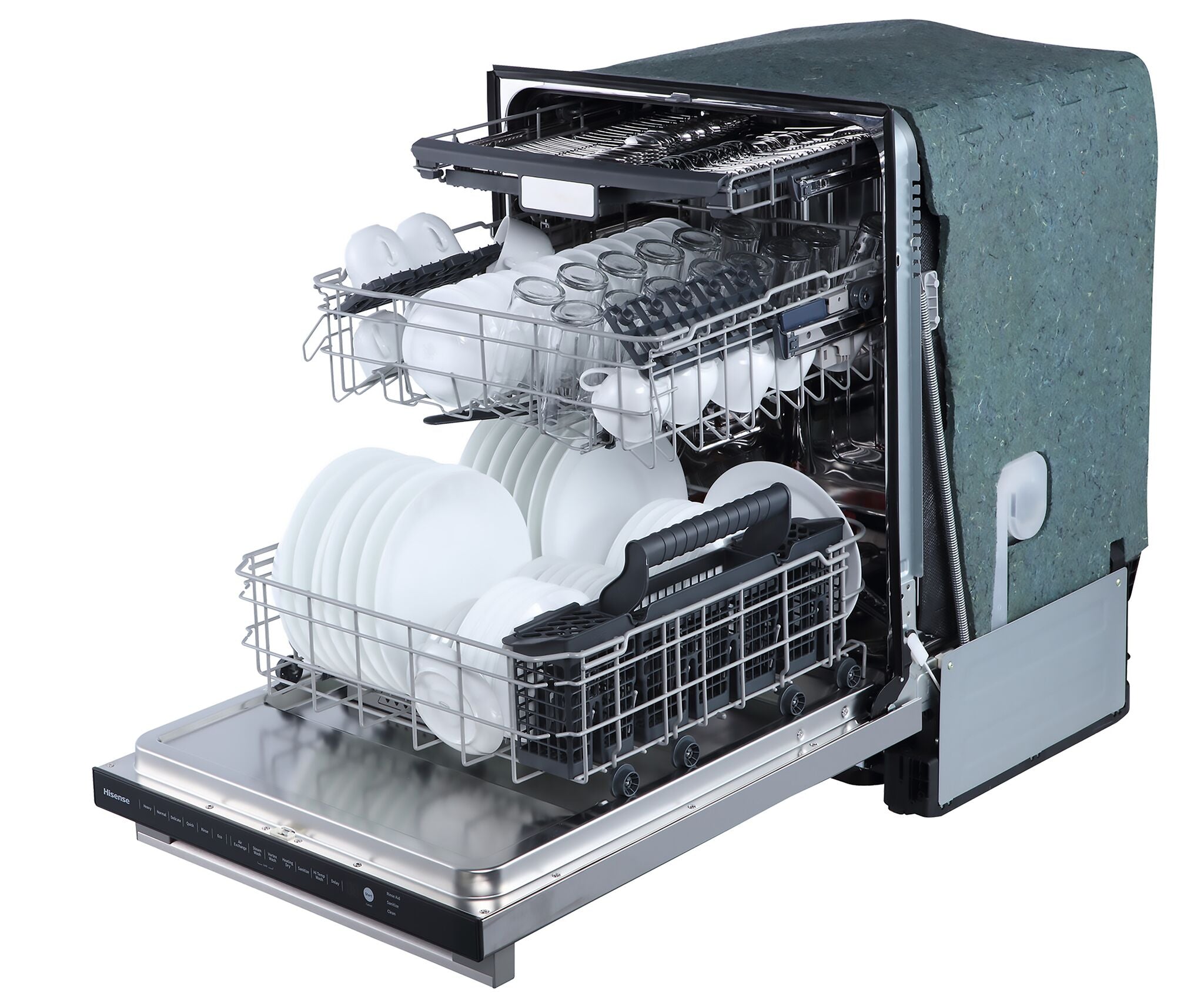 Hisense Stainless Steel Built-In Dishwasher with Third Rack - HDW63314SS