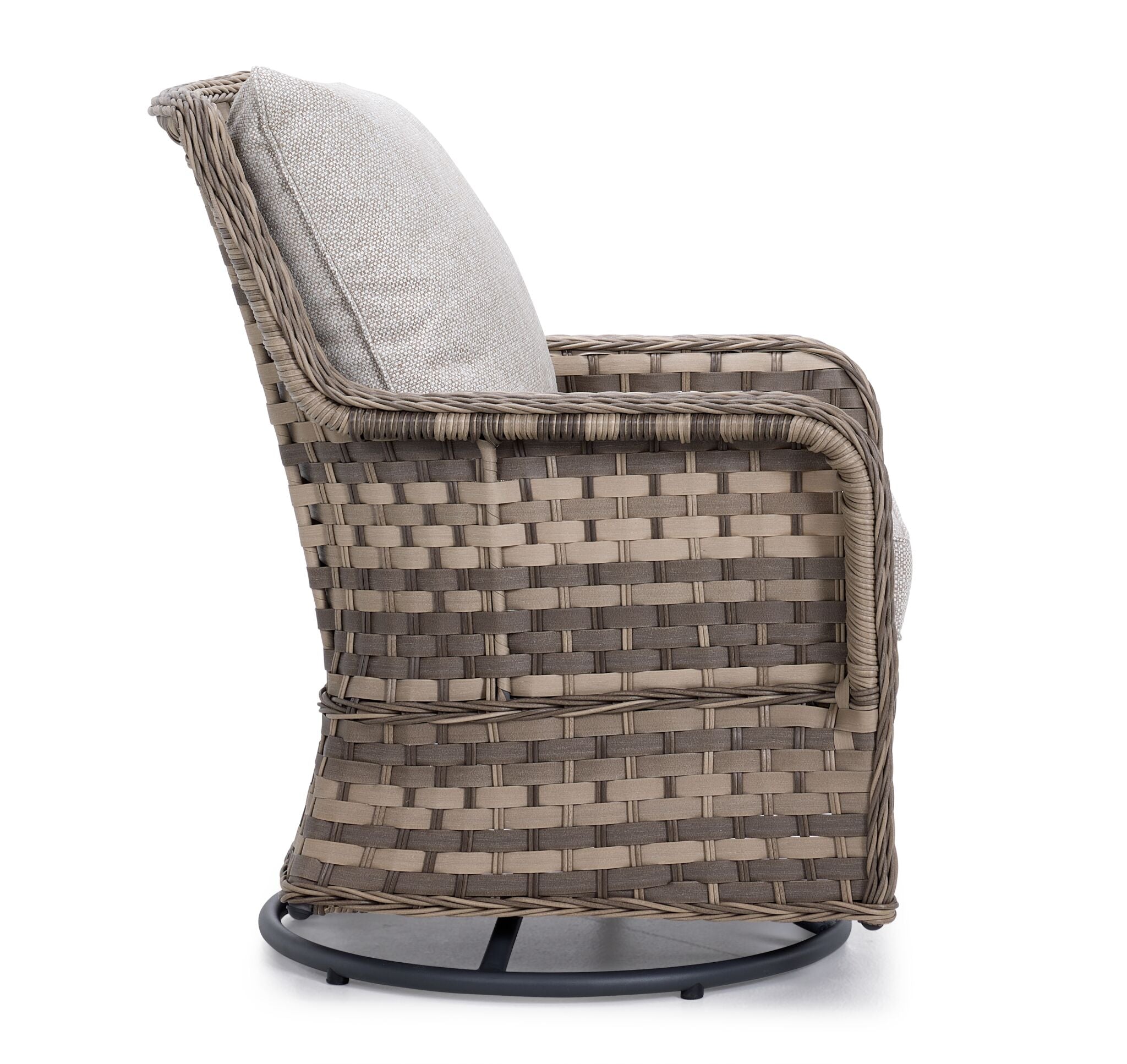 Isla Outdoor Swivel Chair - Grey, Beige