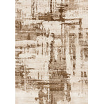 In Hamony 6'7" x 9'6" Organic Distressed Design Area Rug - Cream, Brown